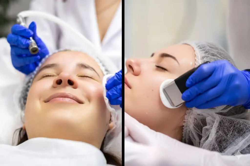 Tratamiento de hidrodermoabrasion y peeling químico