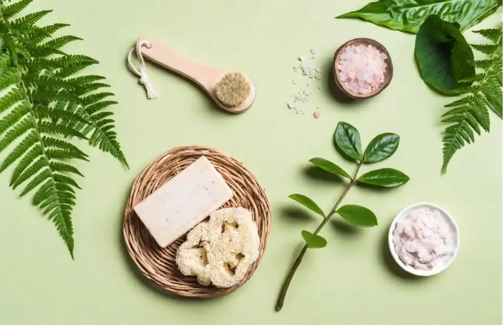 Imagen representativa de la cosmética vegana.